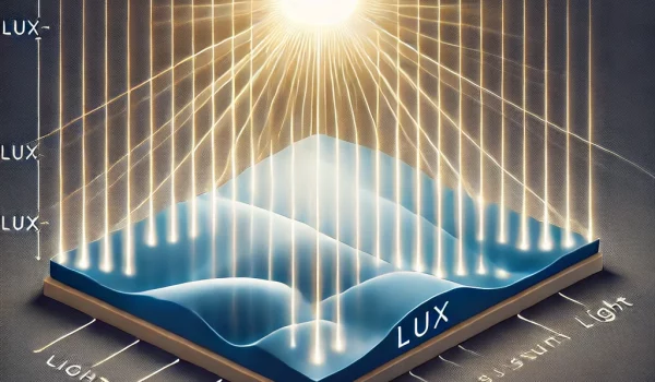 یکای شدت نور 1 An-illustration-showing-the-concept-of-illuminance