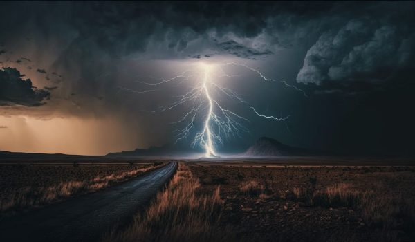 درسنامۀ فصل اول فیزیک یازدهم ریاضی: الکتریستۀ ساکن + تمرین 1 moody sky landscape with ominous atmosphere generative ai